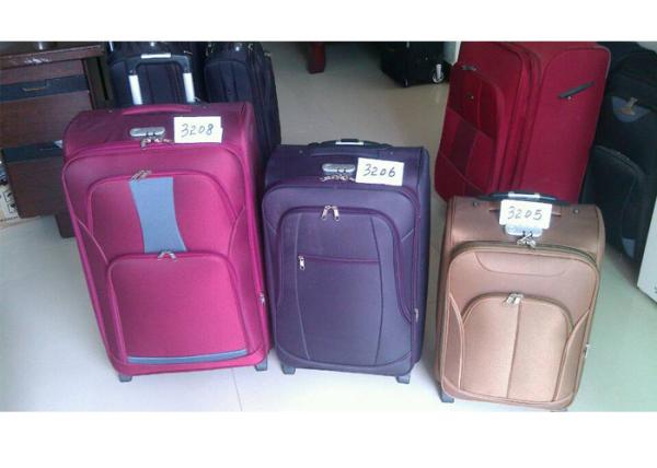 Popular 4 Piece Set Iron Trolley Eva Luggage Suitcase Set Made Of 600D Twill Fabric