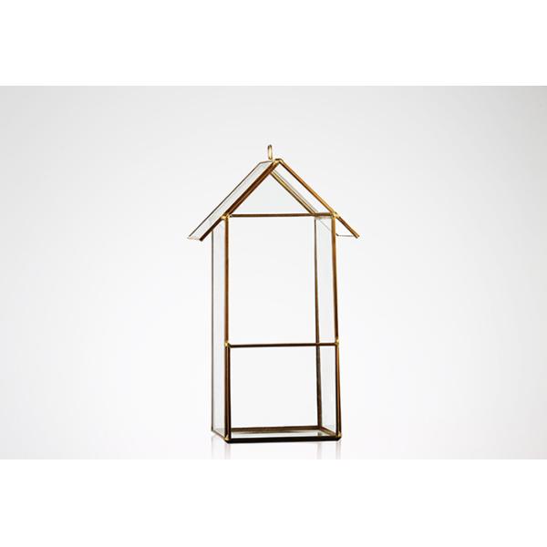 House Shaped Geometric Succulent Terrarium , Jewelry Holder Air Plant Container