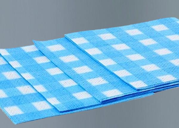 Non Irritating Blue Kitchen Wipes Easy Clean Low Lint Design General Purpose