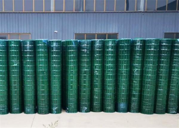 Matting revestido de Mesh Welded Rolls Green Fence do fio de 2x18m SOLDADO plástico