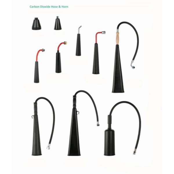 Рожок огнетушителя СО2 порошка PVC EPDM сухой и полить из шланга черный желтый цвет