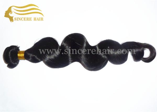 Hot Sell 22 Inch Black Loose Wave Virgin Remy Human Hair Weft Extensions for sale