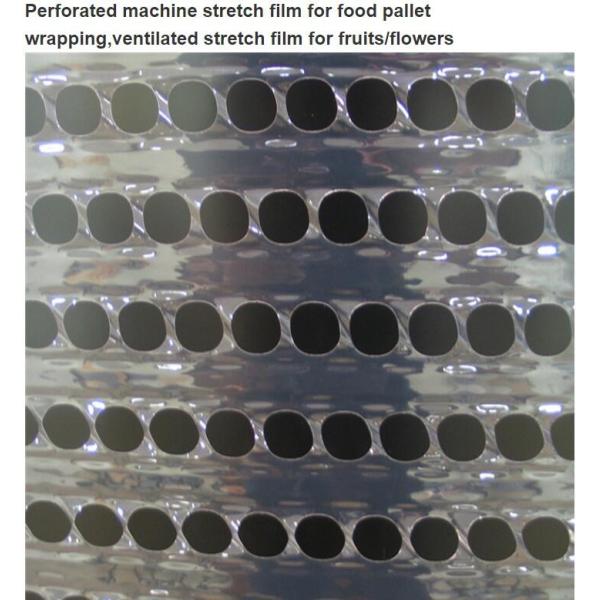 Pallet Shrink Wrap Perforated machine stretch film for food pallet wrapping,ventilated stretch film for fruits/flowers