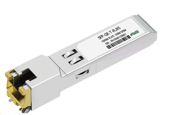 SFP-GE-T-RJ45 SFP+ CAT6 CAT6A 10G Ethernet Fiber Optic Transceiver