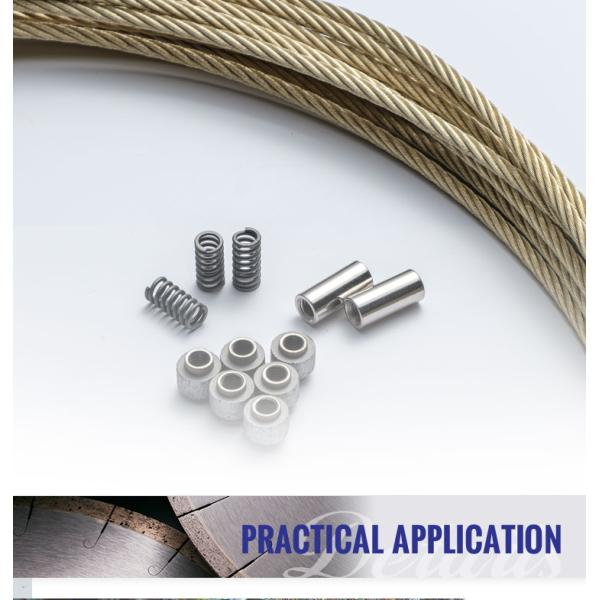 Резиновая пружина 11,5 мм алмазная проволочная пила для резки гладкого камня и гранитного мрамора в Бразилии