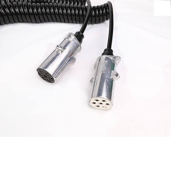 Metal Plug Truck Trailer Wiring Trailer Parts 15 Pin To 2 * 7 Pin Smooth Surface