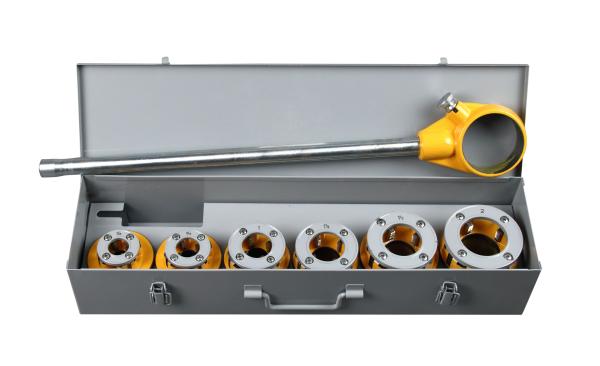 Hongli 12R Portable Manual Electric Pipe Threading Machine with BSPT / NPT Threading Dies