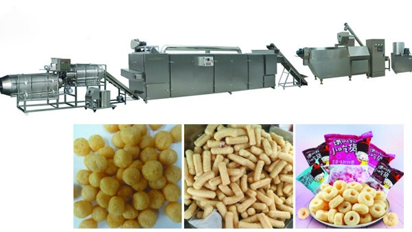 Stainless Steel Expanded Corn Snacks Production Line