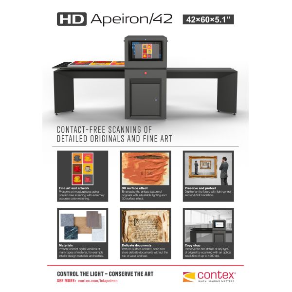 CONTEX HD Apeiron 42 Scontact Free Scanning  Suited for Museums  Shops Material Manufacturers and Others