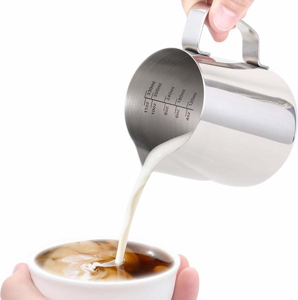 12 Oz Stainless Steel Milk Pitcher For Espresso Machine  CE  Certification