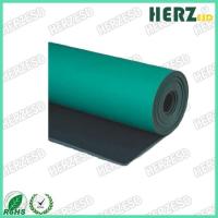 Tapis en caoutchouc d'ESD de double couche, couleur verte/grise/bleue d'anti tapis statique de Tableau