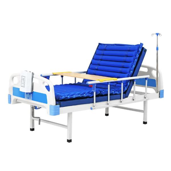 46kg Manual Function Metal Hospital Nursing Bed with Crank for Home Crank Medical Bed Patient Bed