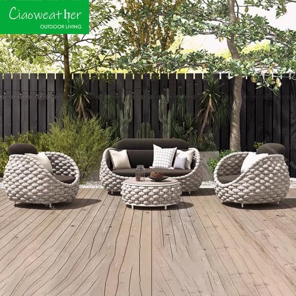 Outdoor Furniture Sectionals Patio Furniture Customize Garden Outdoor Sofas for Modern Courtyard Leisure Sofa Chair Set