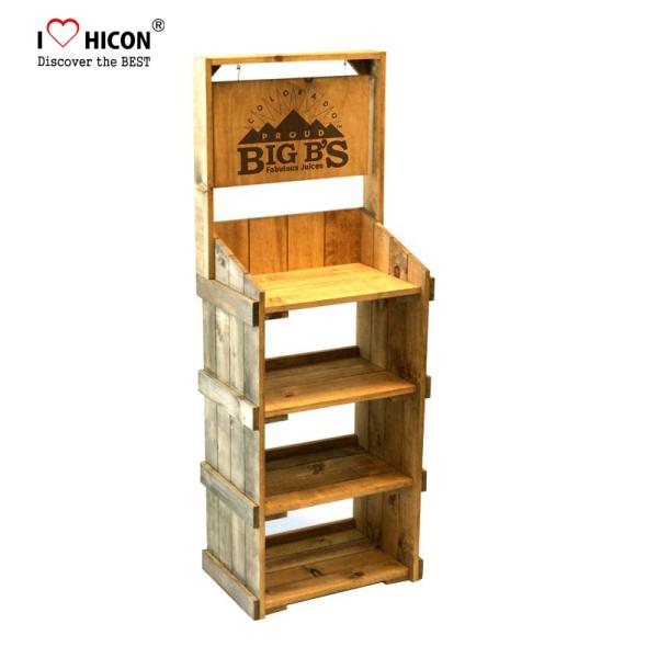 Pharmacy Wooden Store Fixtures Movable Flooring Environmental