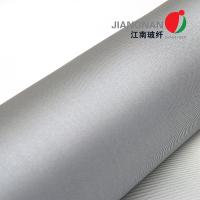 32Oz 0.8mm que o cetim tece Gray Color Double Sided Silicone revestiu a tela da fibra de vidro