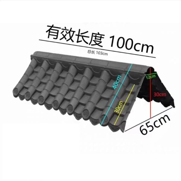 Precio barato PVC resina plástico azulejos de techo chinos antiguos para la decoración