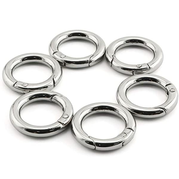 Крюки зажима щелчковые оцинковывают оборудование сумки пряжек DIY колцеобразных уплотнений весны сплава вспомогательное