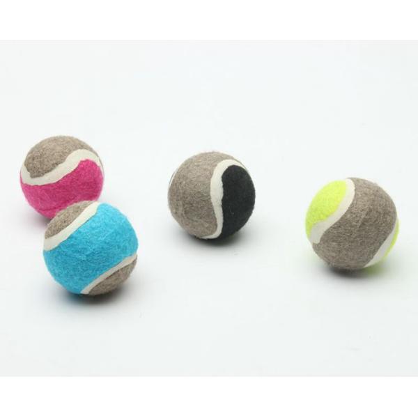 Customized logo printing pet toy tennis ball pet toy rubber