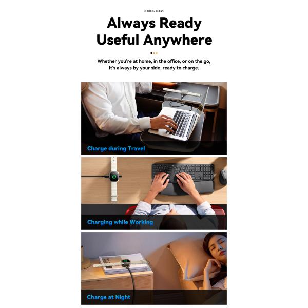 Magnetic Wireless Watch Charger Tarnish Color 5V/2A ES-WC13