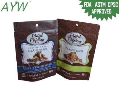 barra de chocolate do malote do zíper da embalagem do petisco de 1.5oz Doypack com frutos secados porcas