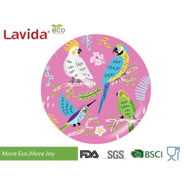 Break Resistance Bamboo Fiber Dinnerware , Anti - Slip Bamboo Fiber Dishes Reusable