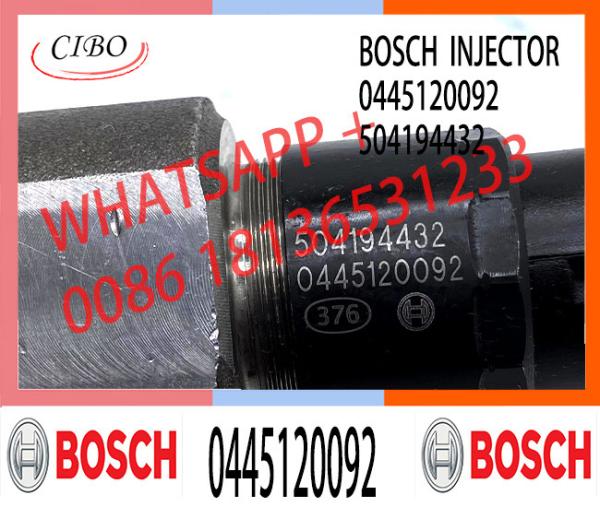 High Quality New Diesel Fuel Injector 0445120092 Common Rail Injector 504 194 432 For  FLAT