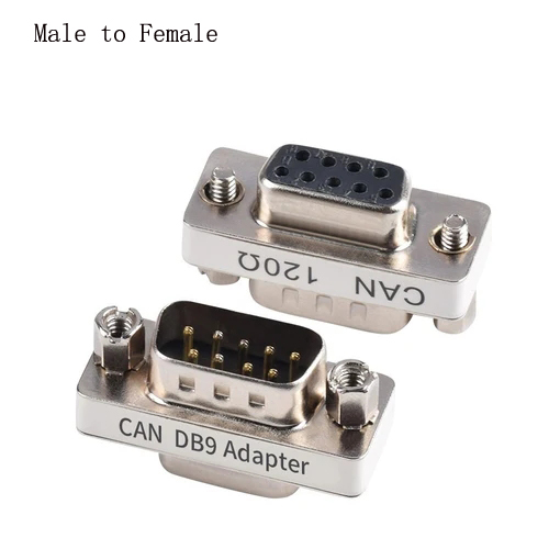 DB9 to CAN Bus Interface Adapter With Pin-2 Pin-7 120 Ohm Resistance For Vehicle Diagnostic Analysis