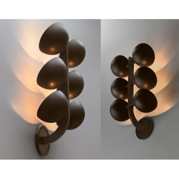 Brass Material Wall Lamp with 2700K Warm White Light and Modern Design for Indoor Decoration