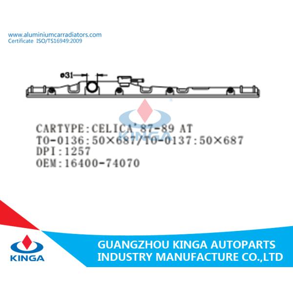 16400-74070 Radiator Top Tank Replacement For Toyota Celica'87-89 / CARINA'83