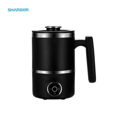 Aquecimento quente frio Foamer do leite do preto de Frother do leite do café de 300ML 4-In-1 destacável
