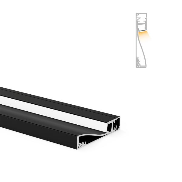 6061-T6 alloy LED Skirting Profiles efficient heat dissipation