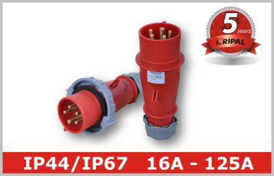 Outdoor Red 100 Amp Pin And Sleeve Connector with Single Phase Inverter