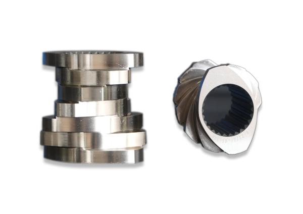 35/52/65/75/85/95mm 中心直径 パーソナライズされた材料 エクストルーダー機械部品のためのスクリューエレメントとバレル CTEタイプ