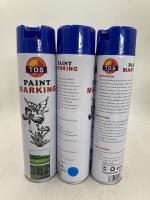 Ligne imperméable de séchage rapide adaptée aux besoins du client peinture de la route 650ml de jet d'aérosol de peinture d'inscription