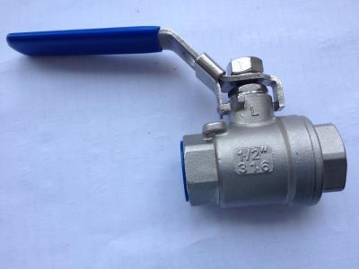 4'' 1000WOG 2PC Stainless Steel Ball Valves , Female Threaded End Hand Operated Ball Valve