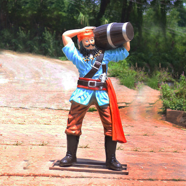 Customized Life Size Realistic Fiberglass Statue Movie Character Resin Sculpture