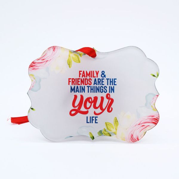 Sublimation Acrylic Pendant Blank Resin Ornament Blank Christmas Ornaments For Personalization