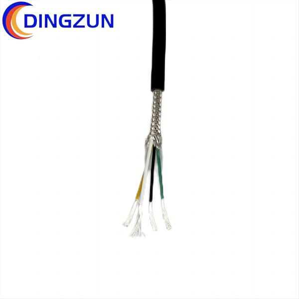 4core Silver Copper Shielded Sensor Cable