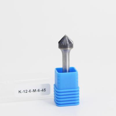 SK 90 Degree Countersink Carbide Burr Die Grinder Bits Single Cut LOGO 6mm Shank 40 CrMo Shank Material