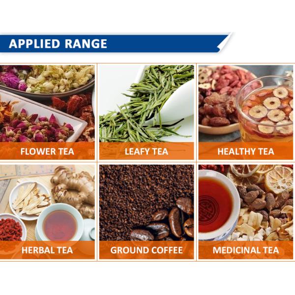 200mm Automatic Small Tea Bag Packing Machine 500ml For Food