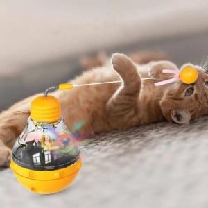 Long Time Used Interactive Cat Toy Fun Cat Stick with Light Bulb and Leaky Food