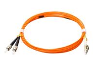 Cordón de remiendo a una cara de la fibra del duplex LSZH de OM1 OM2 con FC al conector del LC