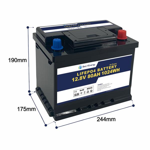 Bely Energy 5000 Cycles 12v 80ah Lifepo4 Battery For Home Appliance Submarine Boats