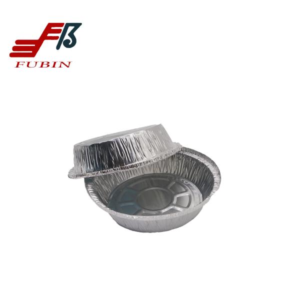 Waterproof Round Aluminum Foil Trays FB23 9 Inch Medium Size