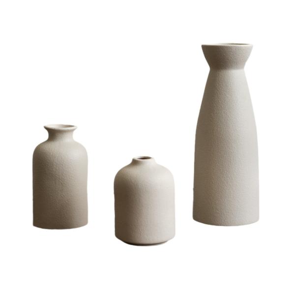 Morandi Color Ceramic Flower Pots Nordic Modern Small Bud Vase for Anniversary Occasion
