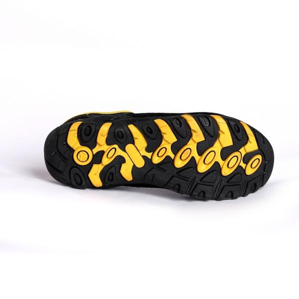 Nubuck Cow Leather Work Boots Slip Smash Resistant Comfortable EVA Insole Outsole Rubber Safety Shoes