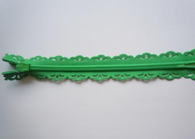 Nice design 24 colors available #3 lace nylon zipper with waterdrop slider for garment