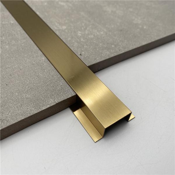 Decorative T shape stainless steel corner tile edge trim