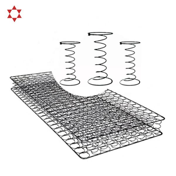 Wholesale Home Furniture Bonnell Spring Mattress with Removable Cover Hourglass-Shaped Pocket Spring Coil Unit Fabric Open Beds