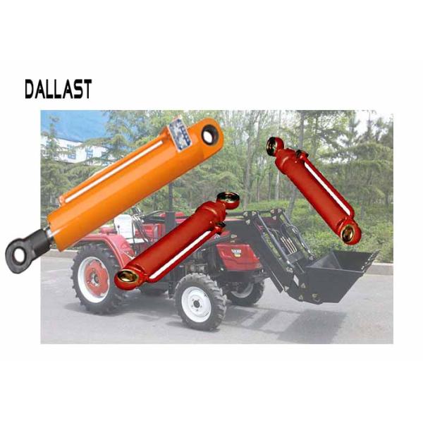 Pistón Chrome de actuación doble Rod de los cilindros hidráulicos de la granja de RoHS para la retroexcavadora del tractor